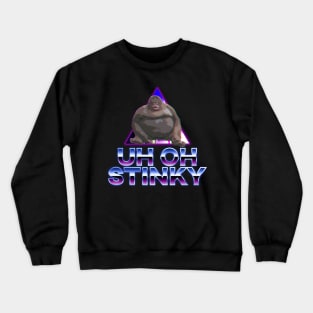 Uh Oh Monkey Aesthetic Crewneck Sweatshirt